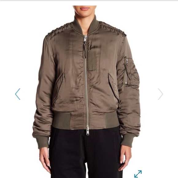 All Saints Jackets & Coats All Saints Sage Green Bomber Jacket